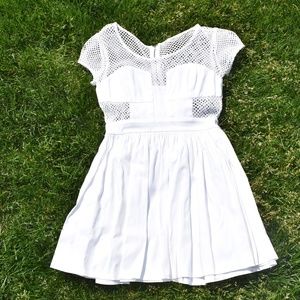 LF white cutout dress